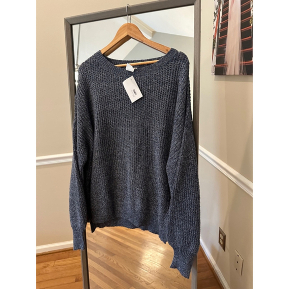 Women's Lily Sky Sweater Blue Grey L - Picture 2 of 5